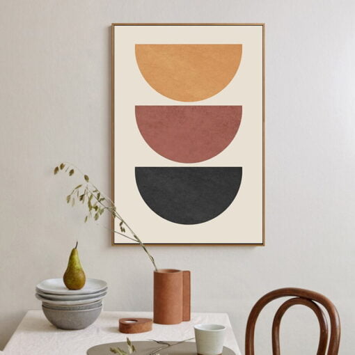 Modern Abstract Minimalist Wall Art Pictures For Mid Century Style Living Room Home Decor