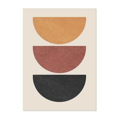 Modern Abstract Minimalist Wall Art Pictures For Mid Century Style Living Room Home Decor