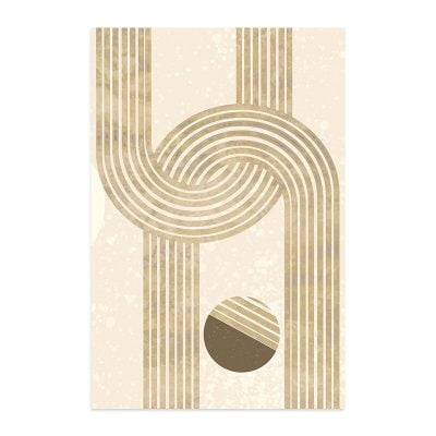 Modern Art Mid Century Style Line Art Wall Art Pictures For Bohemian Living Room