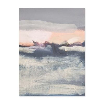 Modern Atmospheric Seascape Abstract Wall Art For Living Room Bedroom Art Decor