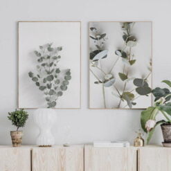 Modern Minimalist Scandinavian Botanical Wall Art Pictures For Living Room Wall Decor