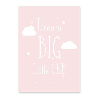 Moon Cloud Balloon Nordic Nursery Decor Dream Big Quote Pictures For Kid's Room