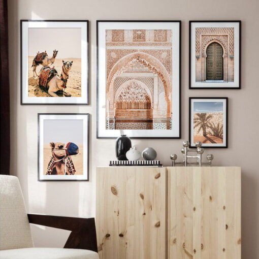 Moroccan Inspiration Arches Architecture Wall Art For Modern Bohemian Home Decor