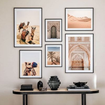 Moroccan Inspiration Arches Architecture Wall Art For Modern Bohemian Home Decor