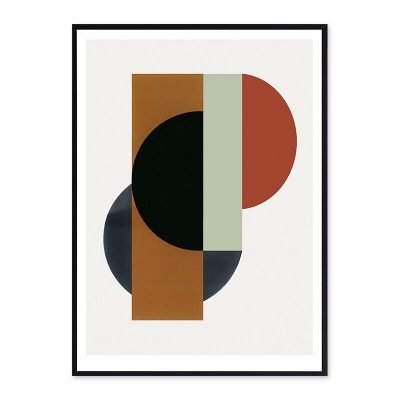 Neutral Colors Abstract Geometry Wall Art Nordic Pictures For Modern Home Office Interiors