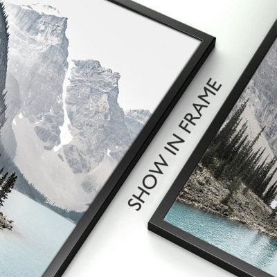 Northern Mountain Lake Landscape Wall Art Pictures For Bedroom Living Room Decor