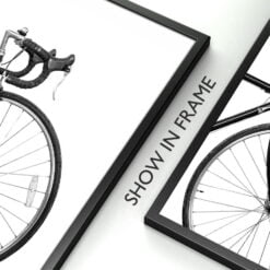 Old School Racer Cycling Wall Art Black & White Fine Art Canvas Prints For Home Office