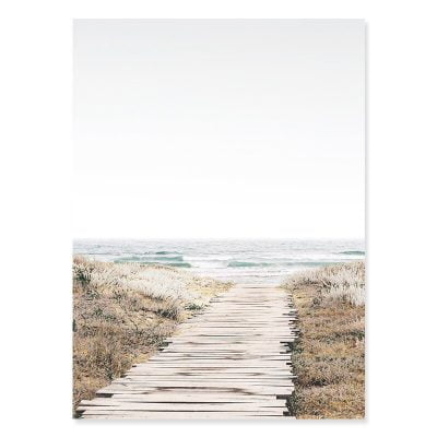 Path To The Beach Wall Art Fine Art Canvas Print Picture Of Calm For Living Room Decor