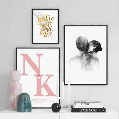 Personalized Anniversary Wall Art Custom Prints For Couples Living Room Bedroom Decor