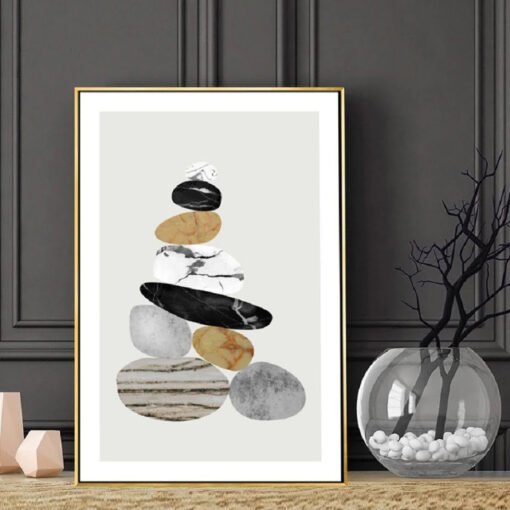 Scandinavian Abstract Still Life Nature Gallery Wall Art Pictures For Modern Home Decor