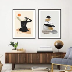 Scandinavian Abstract Still Life Nature Gallery Wall Art Pictures For Modern Home Decor