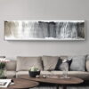 Urban Shades Of Black Gray Beige Abstract Wall Art Wide Format Pictures For Living Room