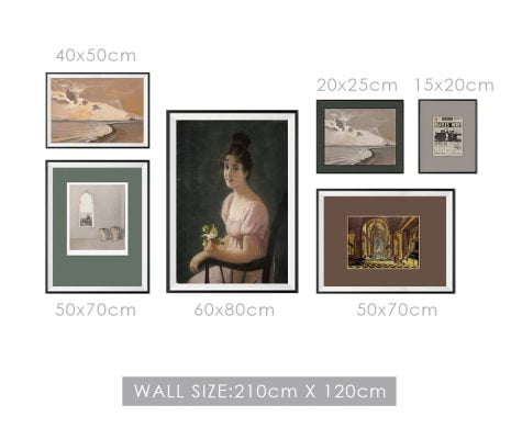 Vintage Portrait Classical Gallery Wall Art Pictures For Living Room Bedroom Art Decor