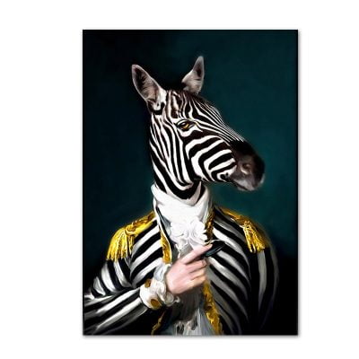 Animal Portraits Abstract Wall Art Pictures For Living Room Dining Room Home Office Decor