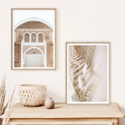 Bohemian Architecture Lifestyle Gallery Wall Art Simple Nature Pictures For Living Room Decor