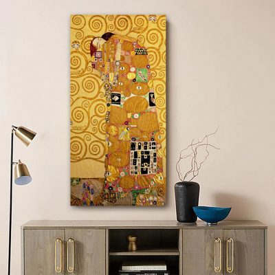 Classic Gustav Klimt Wall Art Fine Art Canvas Prints Bohemian Pictures For Entrance Hall