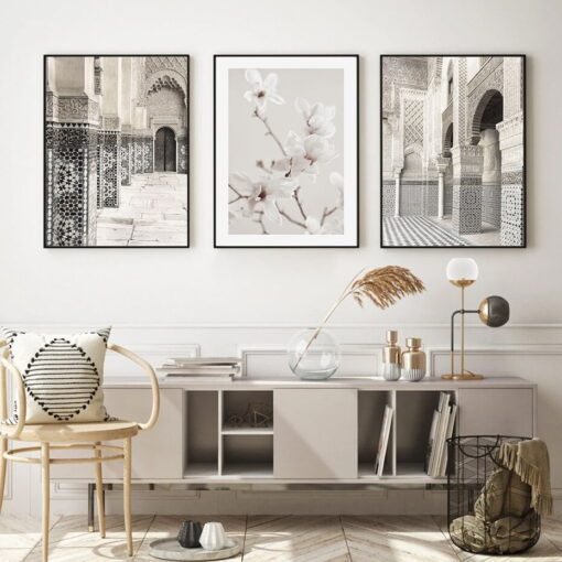 Classical Architectural Lifestyle Gallery Wall Art Bohemian Pictures For Modern Living Room