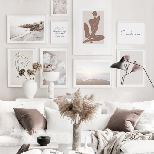 Dusky Pink Travel Chic Lifestyle Gallery Wall Art Fashion Pictures For Bedroom Living Room