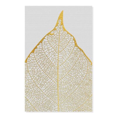Golden Palm Leaves Tropical Exotic Botanical Wall Art Pictures For Luxury Living Room