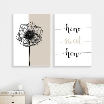 Home Sweet Home Kiss Abstract Gallery Wall Art Pictures Of Love For Bedroom Home Decor