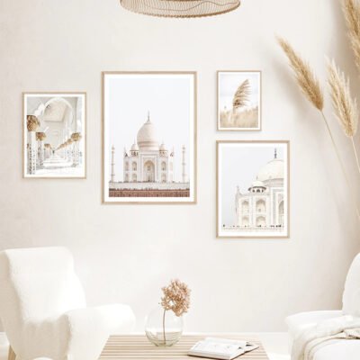 Inspirational Architecture Taj Mahal Travel Dreams Gallery Wall Art For Living Room Decor