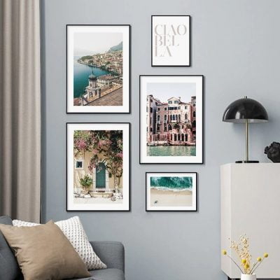 Mediterranean Inspiration Gallery Wall Art Modern Lifestyle Pictures For Living Room Decor