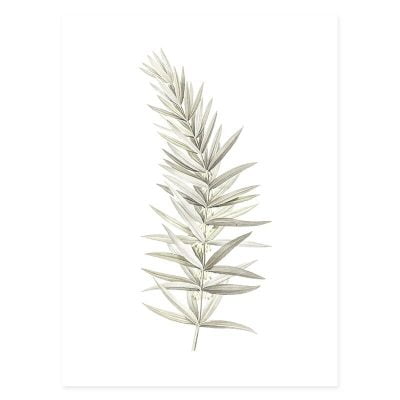 Minimalist Green Leaves Wall Art Modern Botanical Pictures For Living Room Home Decor