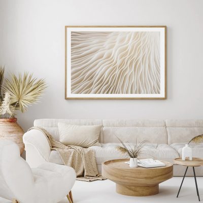 Minimalist Shades Of Beige Abstract Gallery Wall Pictures For Modern Living Room Decor