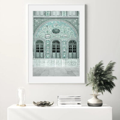 Mint Green Beige Bohemian Lifestyle Gallery Wall Art Pictures For Living Room Wall Decor