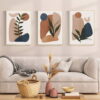 Modern Abstract Bohemian Botanical Wall Art Neutral Color Pictures For Living Room Decor