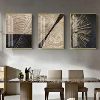 Modern Abstract Wood Grain Wall Art Fine Art Canvas Prints For Modern Loft Art Decor