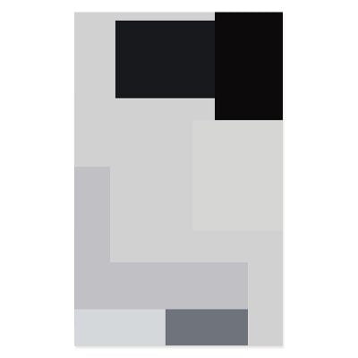 Modern Black White Gray Abstract Wall Art Bold Geometric Pictures For Home Office Decor