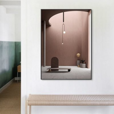 Modern Interiors Architectural Abstract Wall Art Neutral Color Pictures For Home Office Decor