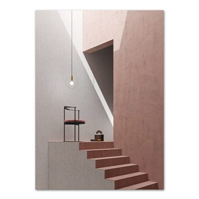 Modern Interiors Architectural Abstract Wall Art Neutral Color Pictures For Home Office Decor