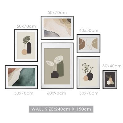 Modern Lifestyle Abstract Nature Gallery Wall Art Natural Hues Pictures For Living Room Decor