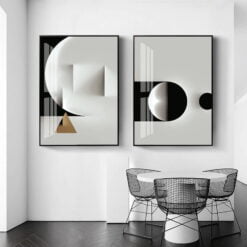 Modern Lifestyle Black & White Minimalist Wall Art Pictures For City Loft Apartment Decor