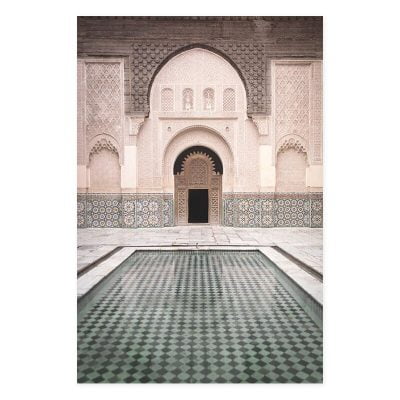 Moroccan Arches Tropical Leaves Gallery Wall Art Bohemian Pictures For Living Room Decor