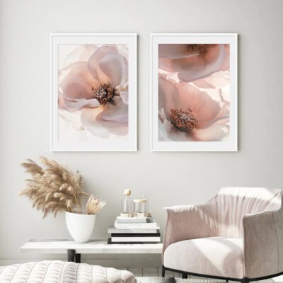 Moroccan Desert Rose Bohemian Gallery Wall Art Pictures For Modern Living Room Decor