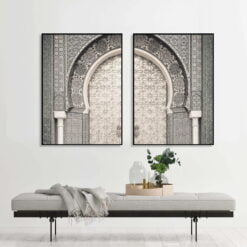 Moroccan Marrakesh Architectural Wall Art Arches Pictures For Living Room Wall Decor