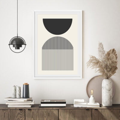 Neutral Colors Modern Abstract Gallery Wall Art Pictures For Modern Bohemian Interiors