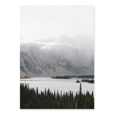 Northern Wilderness Wall Art Mountain Lake Landscape Pictures For Home Office (Set of 3)