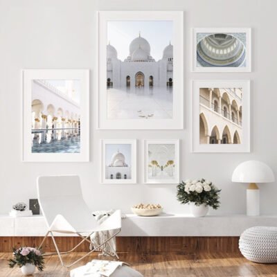 Ornate Mosque Inspirational Architectural Wall Art Pictures For Living Room Home Office