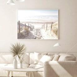 Sand Dunes Seascape Wall Art Fine Art Canvas Prints Landscape Picture For Living Room