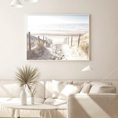 Sand Dunes Seascape Wall Art Fine Art Canvas Prints Landscape Picture For Living Room