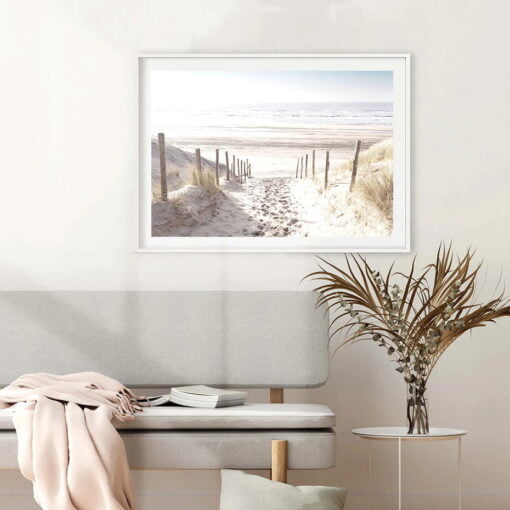 Sand Dunes Seascape Wall Art Fine Art Canvas Prints Landscape Picture For Living Room