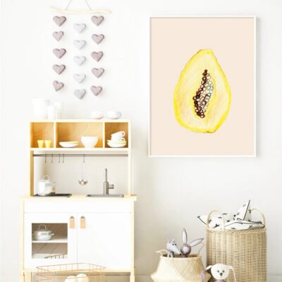 Shades Of Summer Abstract Yellow Gallery Wall Art Pictures For Modern Living Room Decor