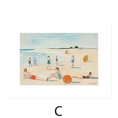 Summer Scenes Beach House Wall Art Sunny Pictures For Living Room Holiday Home Decor