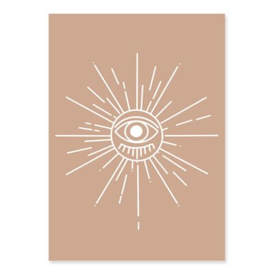 Sun And Moon Modern Abstract Minimalist Wall Art Pictures For Bedroom Living Room Decor
