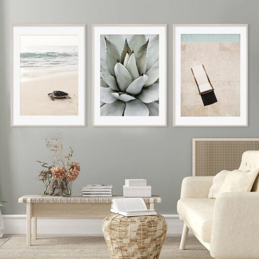 Sun Sea Sand Tropical Travel Dreams Gallery Wall Art Pictures For Living Room Decor