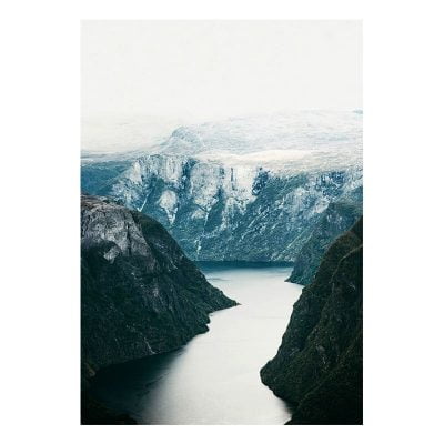 Tranquil Mountain Lake Landscape Wall Art Modern Pictures Of Calm For Home Office Decor